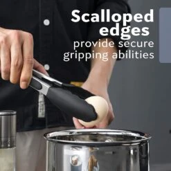 Set De Pinces De Service En Siliconen House Of Husk - Pinces De Cuisine - Pinces à BBQ - Pinces à Viande - Pinces De Cuisine - Argent/ Zwart - Set De 3 -Grill Feu Maison 1200x1200 1031