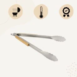 Orange85 - Pince De Service - Pince à Viande - Métal - Acier Inoxydable - 45cm -Grill Feu Maison 1200x1200 1041