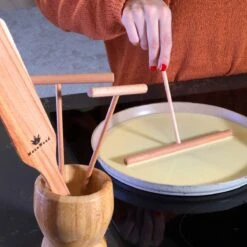 Crêpière - Spatule à Crêpes - 4 Pièces En Bois (18", 13", 9" Spatule Et Spatule En Bois De 30 Cm De Long) Tailles Pratiques Pour Tous Les Amateurs De Crêpes - Crêpière 100% Naturelle Et De Haute Qualité -Grill Feu Maison 1200x1200 1069