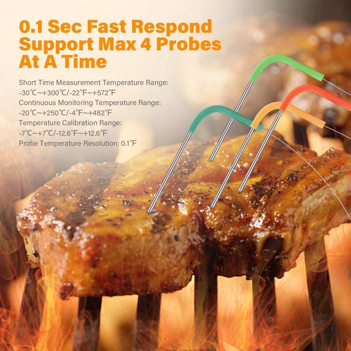 Inkbird à Viande Inkbird IBBQ-4BW Wifi + Bluethooth + App 7 Inkbird à Viande Inkbird IBBQ-4BW Wifi + Bluethooth + App – Image 7