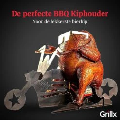 Support De Poulet Pour Canette De Bière GrillX - Moto - Accessoires De BBQ - Poulet à Bière - Outils De Barbecue -Grill Feu Maison 1200x1200 1103