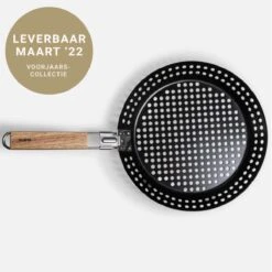 Gusta - Grillin&Chillin - Wok BBQ - Diamètre 30,5cm - Revêtement Antiadhésif - Manche Bois -Grill Feu Maison 1200x1200 1120
