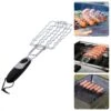 Grille De Serrage Cheqo® BBQ Pour Saucisses - Grille BBQ - Rectangle - Porte-saucisses - Porte-saucisses