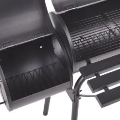 Beliani KATLA - Barbecue à Charbon - Noir - Acier -Grill Feu Maison 1200x1200 1160