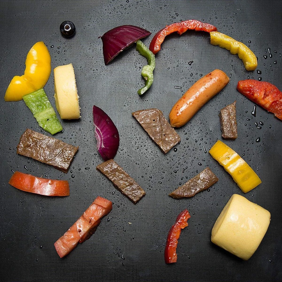 Set De 2 Tapis De BBQ Ronds - Taille 40cm - Tapis De Grill 2 Set De 2 Tapis De BBQ Ronds - Taille 40cm - Tapis De Grill – Image 2