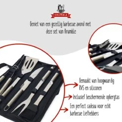 Ensemble Barbecue 5 Pièces Krumble / Ensemble Barbecue En Acier Inoxydable De 5 Pièces / Comprend Un Sac De Rangement Pratique - Acier Inoxydable 8 Ensemble Barbecue 5 Pièces Krumble / Ensemble Barbecue En Acier Inoxydable De 5 Pièces / Comprend Un Sac De Rangement Pratique - Acier Inoxydable -Grill Feu Maison 1200x1200 1201