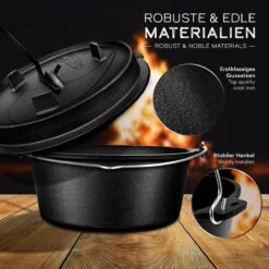 Grillas- Faitout, 7.3L, Poêle à BBQ , Fonte -Grill Feu Maison 1200x1200 1205