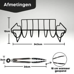 BBQ Grille BBQ Accessoires Spareribs Rack BBQ Set Spareribs Rack -Grill Feu Maison 1200x1200 1215
