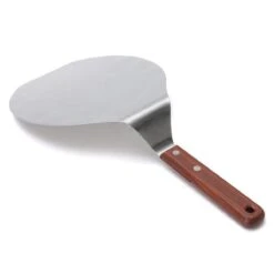 Pelle à Pizza En Acier Inoxydable Manche En Bois Rond - Serveur à Gâteau - Spatule à Pizza Spatule à Crêpes BBQ - 33 X 16,5 Cm -Grill Feu Maison 1200x1200 1238