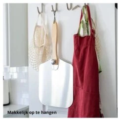 Bymouna - Set - Pelle à Pizza - 30,5 CM Et 25,5 CM - Inox/Bois De Chêne - Coupe-pâte - Couteau à Pizza - Coupe-pizza - Spatule - Wiegemes -Cutter -Grill Feu Maison 1200x1200 1272