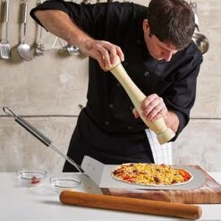 Relaxdays Pelle à Pizza En Acier Inoxydable - Spatule à Pizza Manche En Bois - Cuillère à Pain - Pliable - 29x29 Cm -Grill Feu Maison 1200x1200 1275