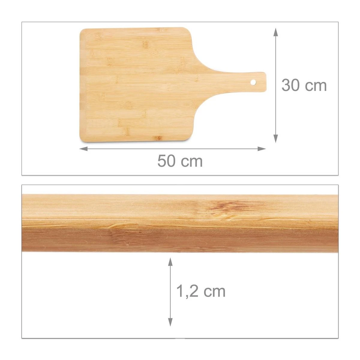 Pelle à Pizza Relaxdays XL Bambou - étagère à Pizza 50 Cm - Cuillère à Pain - Spatule à Pizza Manche Bois 4 Pelle à Pizza Relaxdays XL Bambou - étagère à Pizza 50 Cm - Cuillère à Pain - Spatule à Pizza Manche Bois – Image 4