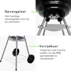 Kogelbarbecue Cheqo® - Ø46 Cm - BBQ Rond En Métal - Pour Charbon De Bois & Briquettes - 2 Grandes Roues - Étagère De Rangement Chromée - Hauteur De Cuisson 78cm - Plaque De Collecte - Poids 5kg - Homologation GS/TÜV - Barbecue 10 Kogelbarbecue Cheqo® - Ø46 Cm - BBQ Rond En Métal - Pour Charbon De Bois & Briquettes - 2 Grandes Roues - Étagère De Rangement Chromée - Hauteur De Cuisson 78cm - Plaque De Collecte - Poids 5kg - Homologation GS/TÜV - Barbecue -Grill Feu Maison 1200x1200 13