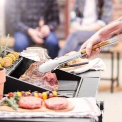 Burnhard Pince à Barbecue Burnhard 45cm | Acier Inoxydable | Manche En Bois D'acacia | Avec œillet De Suspension -Grill Feu Maison 1200x1200 1306