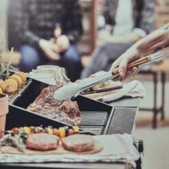 Burnhard Pince à Barbecue Burnhard 45cm | Acier Inoxydable | Manche En Bois D'acacia | Avec œillet De Suspension -Grill Feu Maison 1200x1200 1312