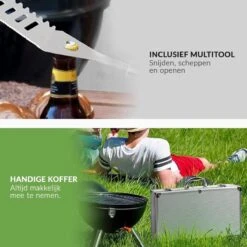 Ensemble Barbecue - Boîte à Outils Pour Barbecue De 18 Pièces - Ensemble D'outils De Barbecue De Luxe + étui -Grill Feu Maison 1200x1200 1316