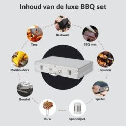 Ensemble Barbecue - Boîte à Outils Pour Barbecue De 18 Pièces - Ensemble D'outils De Barbecue De Luxe + étui -Grill Feu Maison 1200x1200 1317