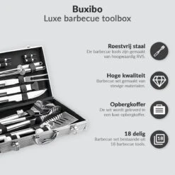 Ensemble Barbecue - Boîte à Outils Pour Barbecue De 18 Pièces - Ensemble D'outils De Barbecue De Luxe + étui -Grill Feu Maison 1200x1200 1318