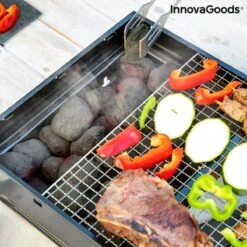 Innovagoods Barbecue Portable Pliable à Utiliser Avec Du Charbon De Bois - Barbecue Portable - Barbecue Pliable - Petit Barbecue - Barbecue Portable - Barbecue De Table - Barbecue De Table Charbon De Bois - Petit Barbecue - Mini Barbecue -Grill Feu Maison 1200x1200 133
