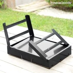 Innovagoods Barbecue Portable Pliable à Utiliser Avec Du Charbon De Bois - Barbecue Portable - Barbecue Pliable - Petit Barbecue - Barbecue Portable - Barbecue De Table - Barbecue De Table Charbon De Bois - Petit Barbecue - Mini Barbecue -Grill Feu Maison 1200x1200 139