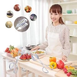 Lot De 2 Pinces à Nourriture En Acier Inoxydable BBQ Cuisine Outils De Service Pince à Biscuits Pince à Gâteau Accessoires De Vêtements Pour Bébé De Cuisine -Grill Feu Maison 1200x1200 1390