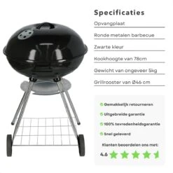 Kogelbarbecue Cheqo® - Ø46 Cm - BBQ Rond En Métal - Pour Charbon De Bois & Briquettes - 2 Grandes Roues - Étagère De Rangement Chromée - Hauteur De Cuisson 78cm - Plaque De Collecte - Poids 5kg - Homologation GS/TÜV - Barbecue 11 Kogelbarbecue Cheqo® - Ø46 Cm - BBQ Rond En Métal - Pour Charbon De Bois & Briquettes - 2 Grandes Roues - Étagère De Rangement Chromée - Hauteur De Cuisson 78cm - Plaque De Collecte - Poids 5kg - Homologation GS/TÜV - Barbecue -Grill Feu Maison 1200x1200 14