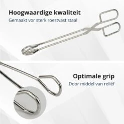 Pince De Service En Acier Inoxydable Veluw - 30 Cm - Pince De Cuisine Professionnelle - Pince à Collation - Pince à BBQ - Pince à Viande -Grill Feu Maison 1200x1200 1402