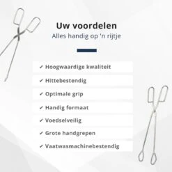 Pince De Service En Acier Inoxydable Veluw - 30 Cm - Pince De Cuisine Professionnelle - Pince à Collation - Pince à BBQ - Pince à Viande -Grill Feu Maison 1200x1200 1403