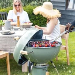 NATERIAL - Barbecue à Charbon PHOENIX BETA II - 8 Personnes - Ø 57 Cm - H. 108 Cm - Acier émaillé - Vert - Kogelbarbecue -Grill Feu Maison 1200x1200 147