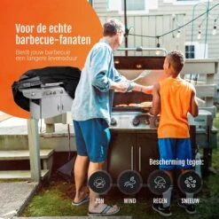 Housse De Barbecue GrillX Avec Clip - 145 X 61 X 117 Cm - Taille S - Étanche - Accessoires De BBQ - Outils -Grill Feu Maison 1200x1200 1508
