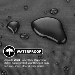 Housses De Barbecue TVIRD - Housse De BBQ - 210D - Protection UV Coupe-Vent Imperméable - 145*61*117cm - Avec Sac De Rangement Et Poignée - Zwart -Grill Feu Maison 1200x1200 1513