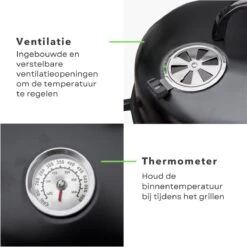 Cheqo® BBQ Smoker - Fumoir Et Four Grill - Ø40 X H78 Cm - Acier - 2 Grilles - Thermomètre - Charbon De Bois/ Briquettes - 6,9 Kg - Barbecue Smoker 11 Cheqo® BBQ Smoker - Fumoir Et Four Grill - Ø40 X H78 Cm - Acier - 2 Grilles - Thermomètre - Charbon De Bois/ Briquettes - 6,9 Kg - Barbecue Smoker -Grill Feu Maison 1200x1200 153