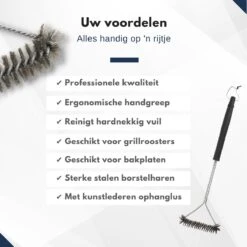 Veluw BBQ Brush Y-shape - Brosse à Gril / Brosse En Acier - Manche Extra Long - 520x170mm -Grill Feu Maison 1200x1200 1716