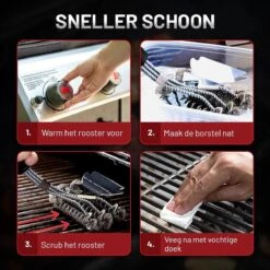 Extra Fort Acier Premium BBQ Brosse Inoxydable Avec Grattoir - Cleaner - Barbecue Brosse - BBQ Brosse De Nettoyage Brosse - Brosse De Nettoyage Pour Grate - Brosse Métallique Et Sans Cheveux -Grill Feu Maison 1200x1200 1740