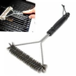Brosse De Nettoyage Pour Barbecue En Métal 31 Cm De Long 17 Cm De Large / La Vraie Avec Cordon De Suspension