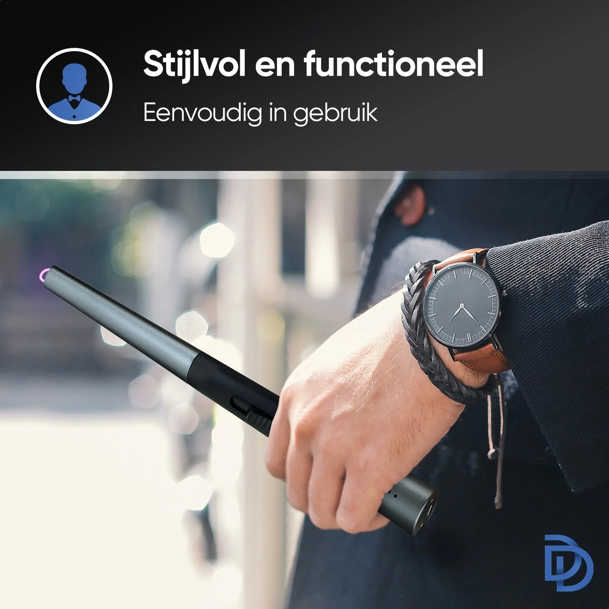 Greenure Plasma Lighter Flow - Briquet - Électrique - Rechargeable Par USB - Accessoires De Vêtements Pour Bébé Barbecue - Résistant Au Vent - Batterie Puissante - Design Chique - 380 MAh - Zwart 2 Greenure Plasma Lighter Flow - Briquet - Électrique - Rechargeable Par USB - Accessoires De Vêtements Pour Bébé Barbecue - Résistant Au Vent - Batterie Puissante - Design Chique - 380 MAh - Zwart – Image 2