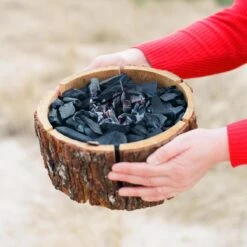 Briquettes De Charbon EcoGrill - Lot De 3 Pièces - Barbecue Sur Bois D'aulne 100% Durable - 2L Home And Garden