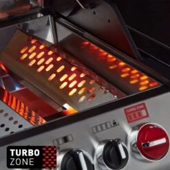 Barbecue à Gaz Enders Monroe Black Pro 4 IK Turbo - Surface De Cuisson 74 × 43 Cm - 41 Kg - Allumage Piezo - Dimensions 153,5 × 58 × 118,5 Cm - Amovible -Grill Feu Maison 1200x1200 182