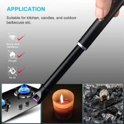 Easylightershop - Allume-bougie - Blauw - Rechargeable - Briquet USB - Briquet - Briquet Plasma - -Grill Feu Maison 1200x1200 1861