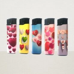 50x Briquets Rechargeables - Unilite - Briquet Clic De Haute Qualité - Avec Imprimé Love / Hearts 8 50x Briquets Rechargeables - Unilite - Briquet Clic De Haute Qualité - Avec Imprimé Love / Hearts -Grill Feu Maison 1200x1200 1895