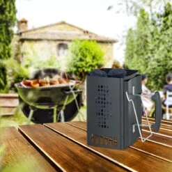 Allumeur De Briquettes Relaxdays - Avec Poignée - Allume-charbon - Barbecue - Fer - Noir -Grill Feu Maison 1200x1200 1909