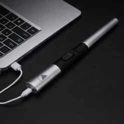 Briquet électrique Long Rechargeable - Briquet Plasma Durable - Briquet De Luxe - Comprend Un Emballage Cadeau - BBQ - Bougies - Argent -Grill Feu Maison 1200x1200 1960