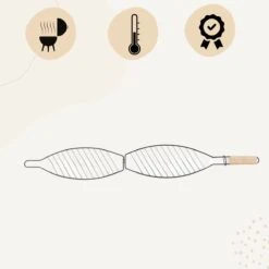 Grille BBQ Orange85 - Pince à Poisson - Accessoires De Vêtements Pour Bébé - Zwart - 35x14 Cm - Antiadhésif - Acier - BBQ - Batterie De Cuisine De Cuisine -Grill Feu Maison 1200x1200 2024