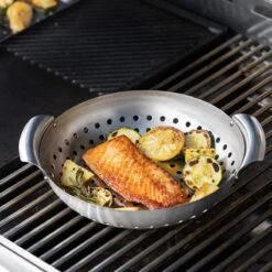 Grille Et Plateau De BBQ Navaris - Grille De Barbecue Pour Viande, Poisson Et Légumes - Convient Au Four Et Au Barbecue - Grille De Gril Ronde -Grill Feu Maison 1200x1200 2034