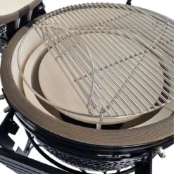Obelix Kamado Large - 22 Pouces - Zwart - Avec Poseur De Plaque - Feutre En Fibre De Verre - Système D'ouverture / Fermeture - Precision Top-Vent -Grill Feu Maison 1200x1200 204