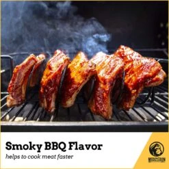 Support De Côtes De Rechange Pour Fumeur - Rack De Côtes Pour BBQ à Gaz Ou à Charbon De Bois - Support De Côtes De Rechange Antiadhésif Pour Barbecue Et Grillades - Pour 5 Côtes Bébé - Zwart -Grill Feu Maison 1200x1200 2041