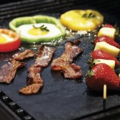 Tapis De Barbecue Sandesen®, 3 Pièces Sur Un Rouleau, Revêtement Antiadhésif, Faciles à Nettoyer Et Réutilisables. Barbecue - Tapis De Grill. Noir, Taille 40x33 Cm -Grill Feu Maison 1200x1200 2047