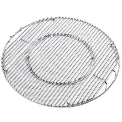 Système De Barbecue - Grille De Gril En Acier Inoxydable Pour Barbecue De 57 Cm + Grille De Cuisson En Fonte. Convient, Entre Autres, à Tous Les Barbecues Avec Bouilloire Weber De 57 Cm -Grill Feu Maison 1200x1200 2058