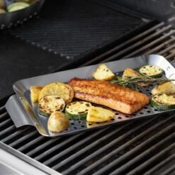 Grille Et Plateau De BBQ Navaris - Grille De Barbecue Pour Viande, Poisson Et Légumes - Convient Au Four Et Au Barbecue - Grille De Barbecue Rectangulaire -Grill Feu Maison 1200x1200 2068