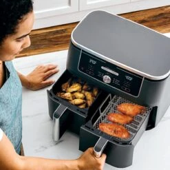 Support De Friteuse à Air Compatible Avec La Friteuse à Air Ninja Dual Air Accessoires De Vêtements Pour Bébé Air / Dual Zone / Rack -Grill Feu Maison 1200x1200 2075